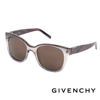 【GIVENCHY 紀梵希】都會玩酷大理石紋造型太陽眼鏡(-褐- GISGV826-0AG1)