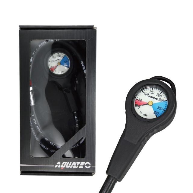 【AQUATEC】潛水殘壓錶組 具夜間螢光顯示(PG-400)