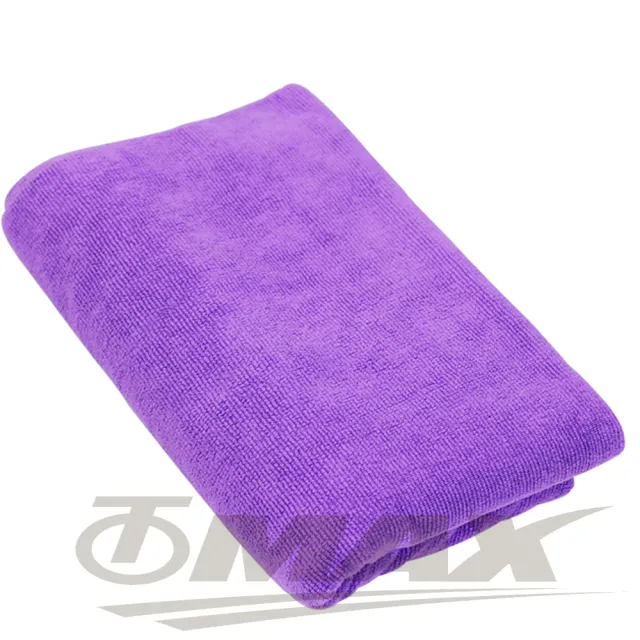 【OMAX】台製超細纖維大浴巾-藍色-1入