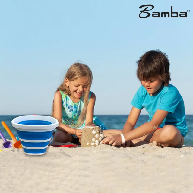 【Bamba】摺疊水桶(一大一小10公升+15公升 輕便 好收納 露營 釣魚)