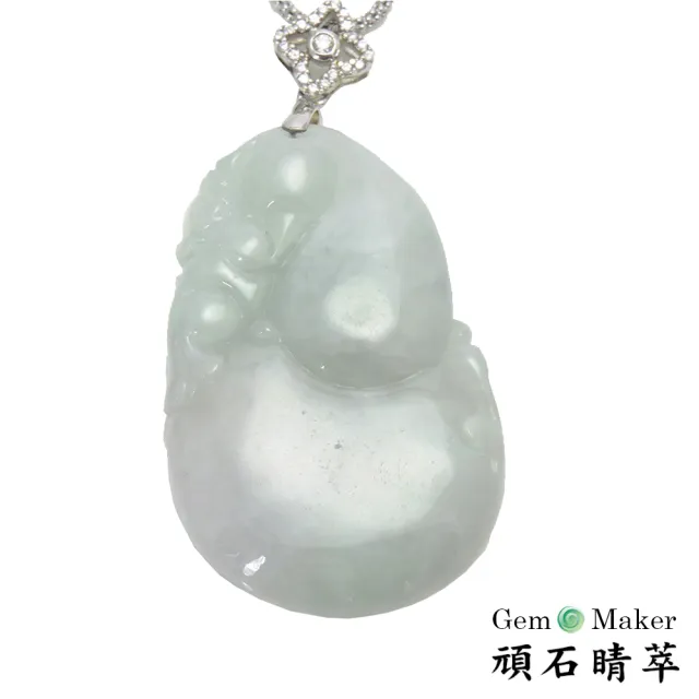 【GemMaker 頑石睛萃】福祿猴天然A貨翡翠 02(24.6g)