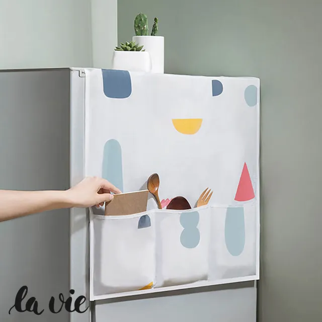 【La Vie】廚房好幫手☆可水洗冰箱烤箱防塵罩收納袋雜物袋(單只入)