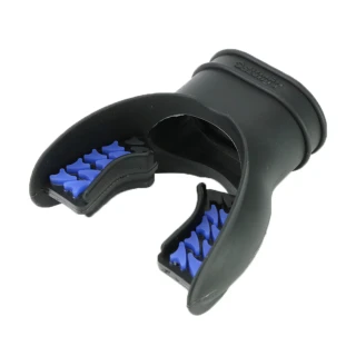 【AQUATEC】潛水雙色矽膠咬嘴 黑藍色(MP-900)