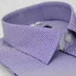 【金安德森】紫色變化領方格窄版長袖襯衫-fast