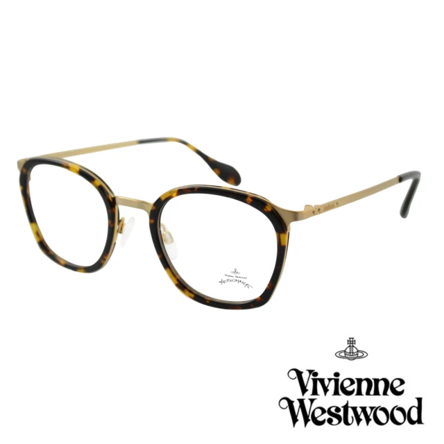 【Vivienne Westwood】英國Anglomania英倫簡約光學眼鏡(琥珀 AN347M02)