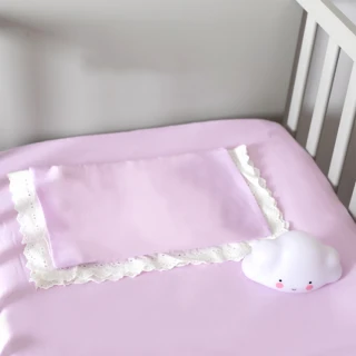 【MARURU】日本製嬰兒床單 木槿紫 70x120(日本製嬰兒寶寶baby床單/適用台式60x120/日式70x120嬰兒床墊)