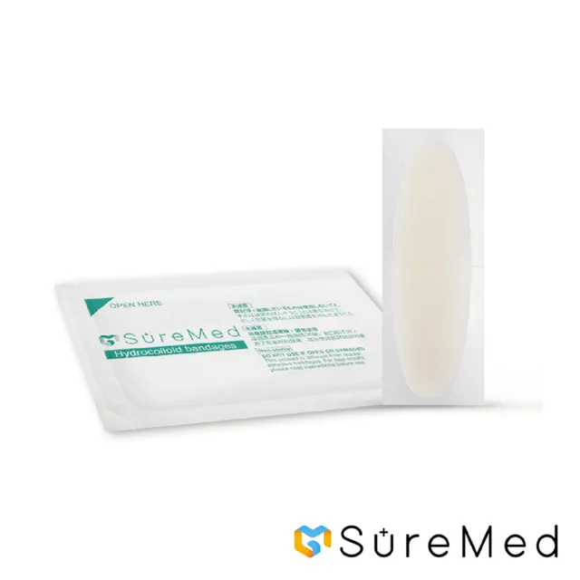 【SureMed 舒利渼】人工皮超薄型傷口隱形貼 6片/盒(0.18mm特薄 指用/足跟/小傷口受傷專用 美國FDA認證進口)