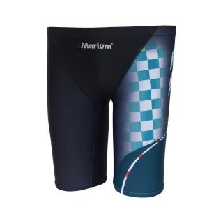 【MARIUM】泳褲 男童泳褲 競賽泳褲 鯊魚褲-急速賽車(MAR-8127A)