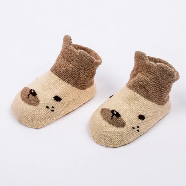 【JoyNa】童襪短襪 卡通防滑地板襪 兒童船襪(六雙入)