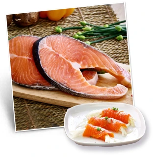 【漢克嚴選】6片組-極鮮凝脂鱒鮭魚排(六片約2.1公斤讓全家吃飽飽)