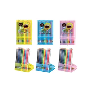 【雄獅文具】BLCP-12/A 奶油獅珠光塑盒12色鉛筆