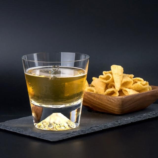 【田島硝子】日本職人手工吹製  富士山杯 經典款 威士忌杯 酒杯(TG15-015-R)