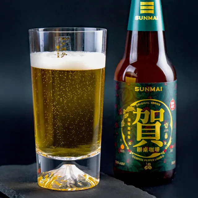 【田島硝子】日本職人手工吹製  富士山啤酒杯(TG15-015-T)