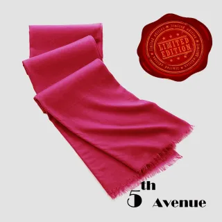 【5TH AVE】第五大道 400支紗  羊絨 圍巾 / 披肩(西班牙紫)