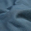 【ROBERTA 諾貝達】進口素材 台灣製 合身版 純棉特色條紋長袖襯衫(藍綠)
