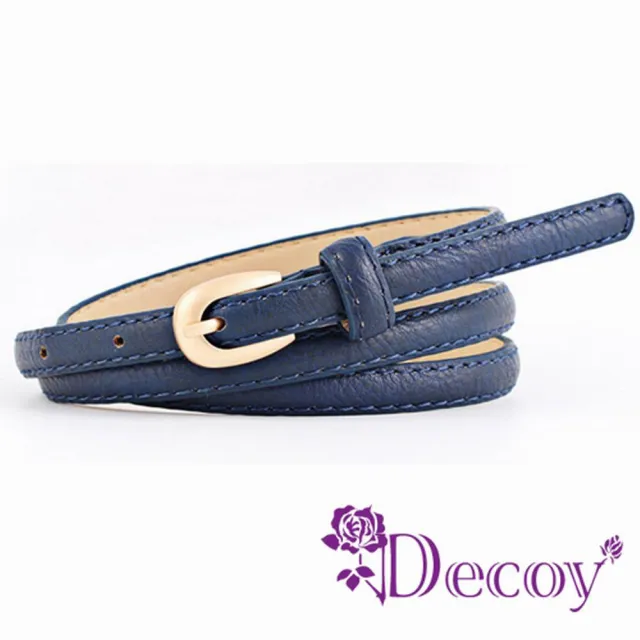 【Decoy】秋色皮紋＊刷霧仿真皮細皮帶/5色可選