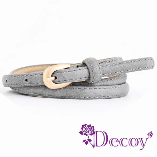 【Decoy】秋色皮紋＊刷霧仿真皮細皮帶/5色可選