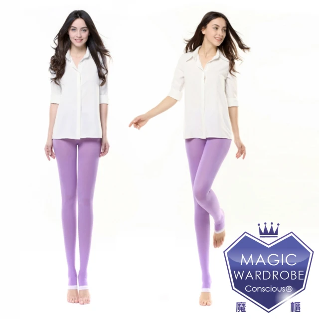 【買一送一MAGIC WARDROBE 魔莉絲】標準級360DEN西德棉睡眠褲襪一組兩雙(彈性壓力顯瘦腿襪)