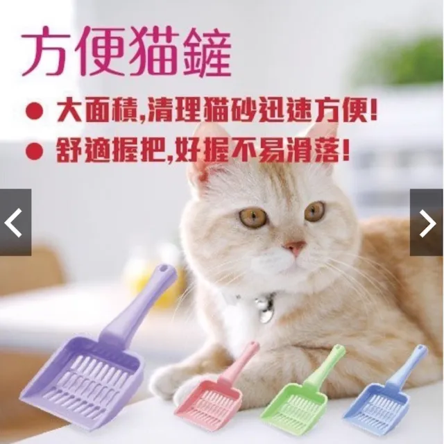 【MATCH】塑膠貓鏟680 3支入 顏色隨機出貨(貓砂鏟、礦砂松木砂皆可使用)