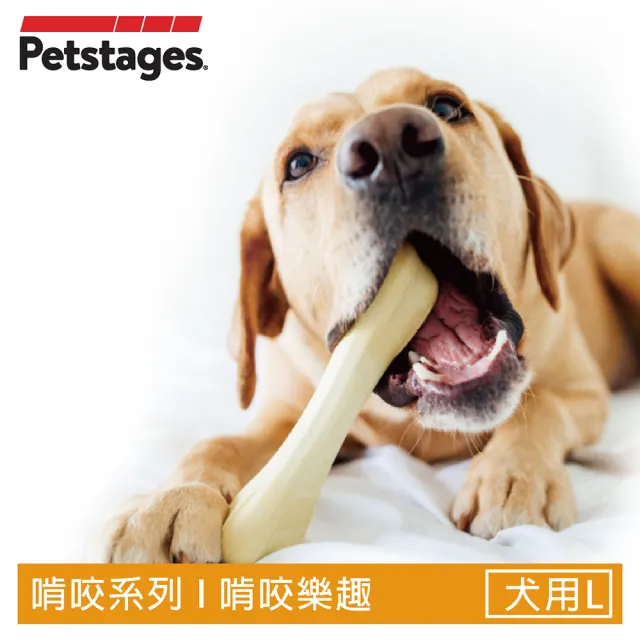 【Petstages】趣啃骨史迪克-L(雞肉風味 潔牙 耐咬 安全無毒 狗玩具)