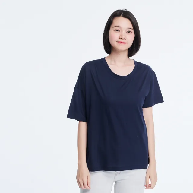 【so that’s me 好我】珠光棉不對稱TEE(深藍)