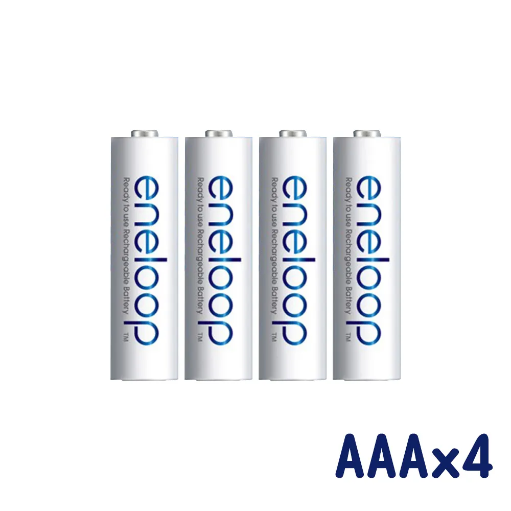 【Panasonic】eneloop低自放鎳氫充電電池 4號/AAA 4入(戶外用電 家電 換新 假日不打烊 適用於遙控器)