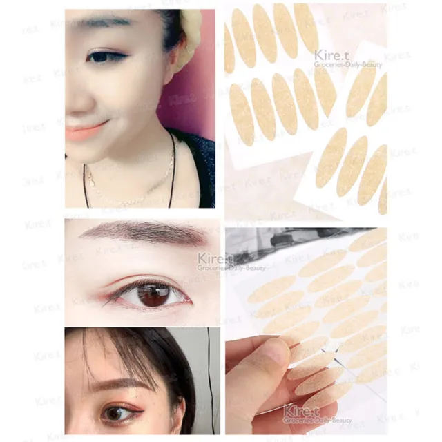 【kiret】日本 膚色雙眼皮貼寬版3mm不反光肉色隱形 超值144枚入贈Y型棒(雙眼皮貼 眼線貼)