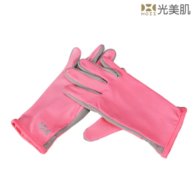 【HOII光美肌】HOII后益先進光學布-范冰冰愛用機能美膚光手套-UPF50抗UV涼感(3色)
