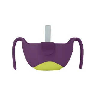 【澳洲 b.box】專利吸管三用碗-葡萄紫