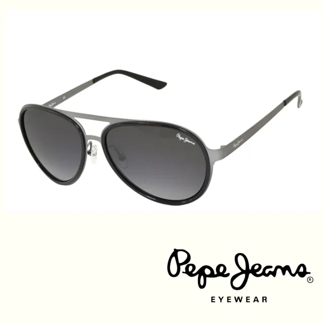【Pepe Jeans】英倫時尚經典復古風格太陽眼鏡(PJ7111MC1  黑)