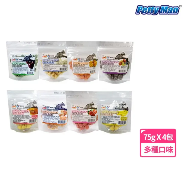 【PettyMan】蜜袋鼯專用優格 75g*4包組(蜜袋鼯零食)