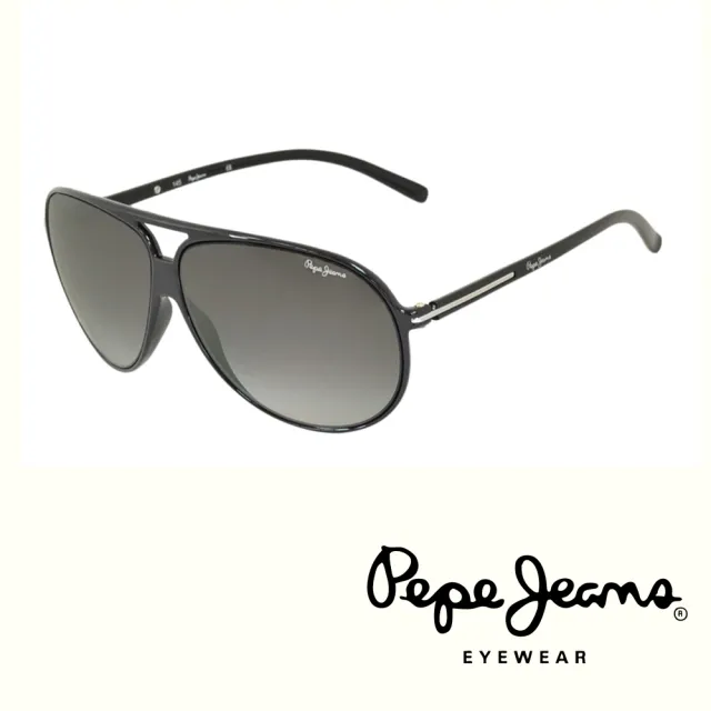 【Pepe Jeans】英倫時尚經典復古風格太陽眼鏡(PJ7109MC1 黑)