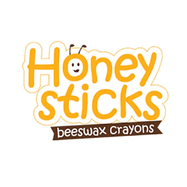 【紐西蘭 Honey Sticks Crayons】純天然蜂蠟無毒蠟筆-學童適用-6歲以上(細長款-共8色)