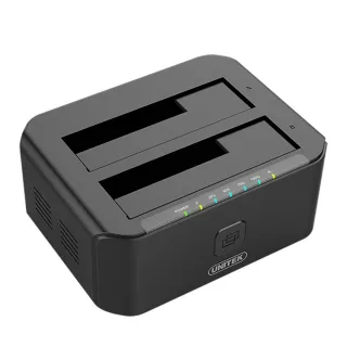 【UNITEK】鋁合金USB3.0智慧雙槽硬碟外接盒2.5/3.5吋(Y-3032)