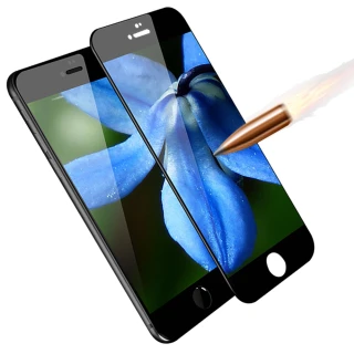 【YANG YI 揚邑】Apple iPhone 6 / 6s 4.7吋 滿版軟邊鋼化玻璃膜3D曲面防爆抗刮保護貼(黑色)