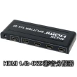【伽利略】HDMI 1.4b 4K2K影音分配器 1進4出(HDS104A)