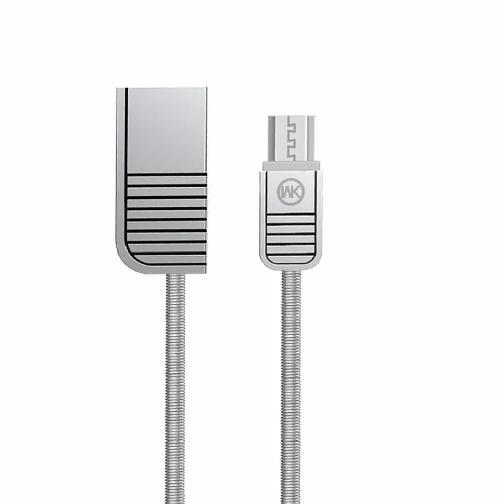 【WK】USB to Mirco-USB 1M 金銳系列鋅合金充電傳輸線(WDC 026-SRM)