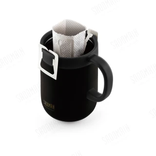 【仙德曼 SADOMAIN】316不鏽鋼保溫咖啡濾掛杯 480ml-黑色(濾掛/咖啡杯/辦公杯/隨行杯/不鏽鋼)(保溫杯)