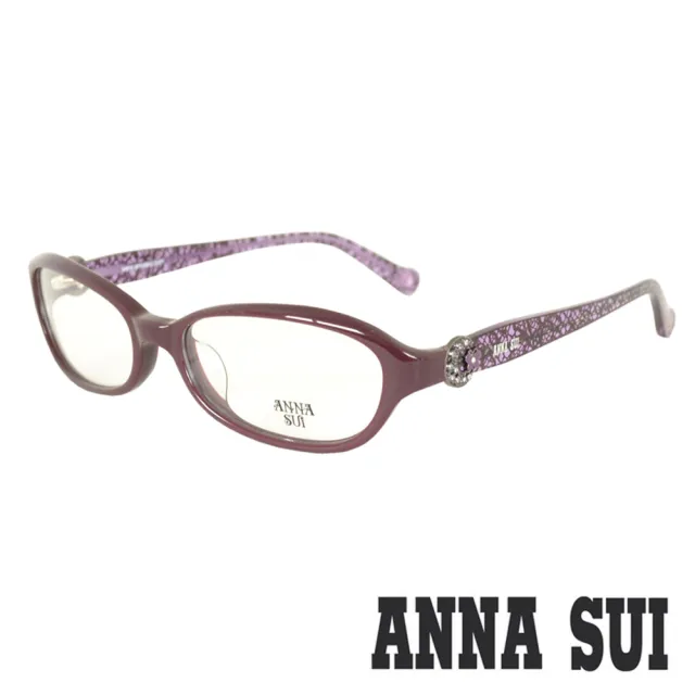 【ANNA SUI 安娜蘇】浪漫蝴蝶鑲圓珠蕾絲光學眼鏡(三色 - AS545)