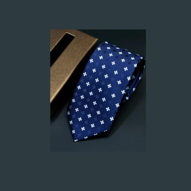 【拉福】領帶滿花7cm領帶手打領帶