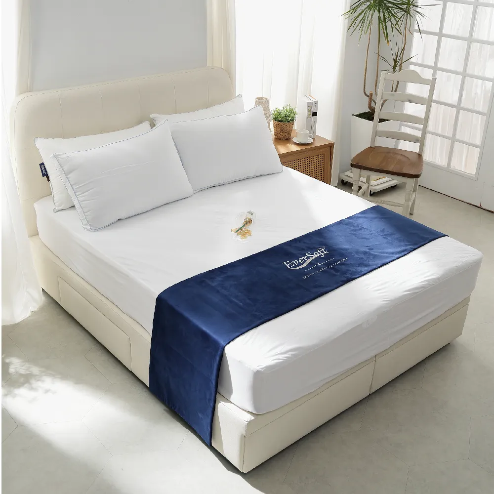 【EverSoft 寶貝墊】柔織型 雙人床包式防水保潔墊 deluxe-5x6.2尺(100%防水、防蟎、透氣、輕薄)