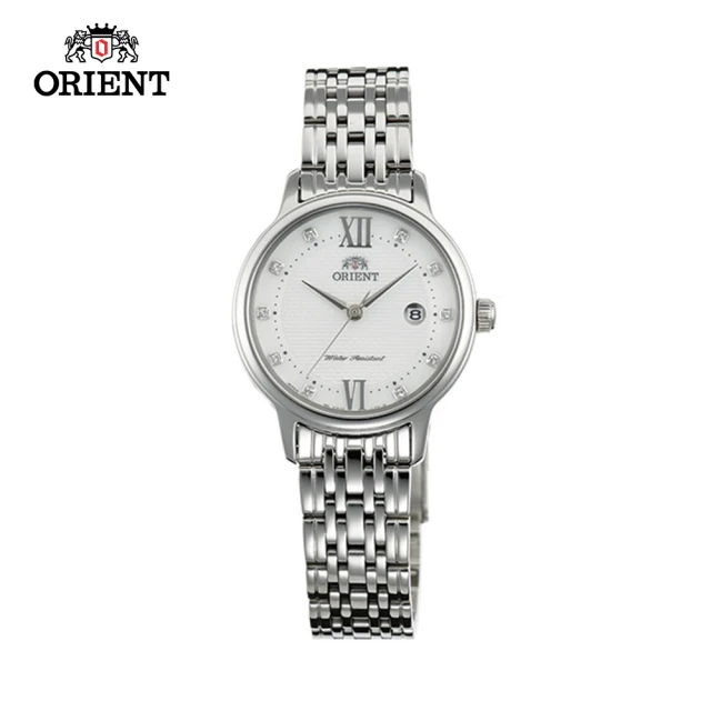 【ORIENT 東方錶】ORIENT 東方錶 OLD SCHOOL系列 時尚石英腕錶 鋼帶款 SSZ45003W 白色 - 28mm(石英錶)