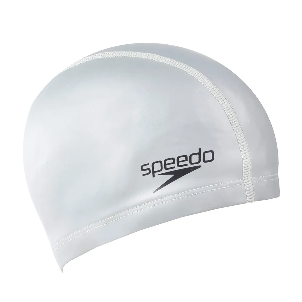 【SPEEDO】成人 合成泳帽 Ultra Pace(銀)