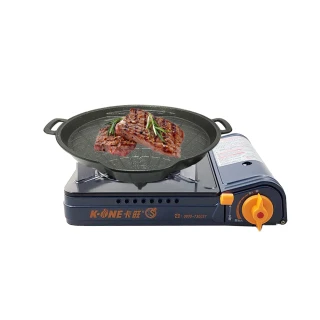 【卡旺】005D雙安全卡式爐+韓式貝形烤盤