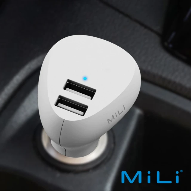 【MiLi】Smart Air 負離子空氣清淨雙USB車充