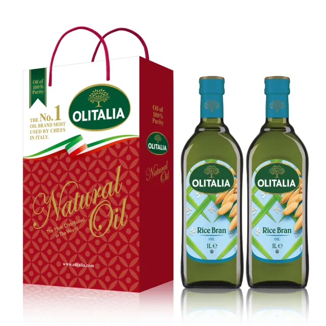 【Olitalia 奧利塔專案限定】玄米油1000mlx4瓶(+頂級芥花油750mlx2瓶-禮盒組)