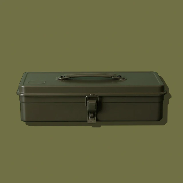 【TRUSCO】經典單層工具箱（中）-墨綠(T-320OD)