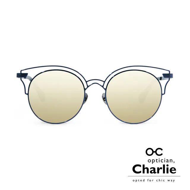 【Optician Charlie】韓國亞洲專利 NRC系列太陽眼鏡(藍 + 水銀金鏡面 NRC BL)