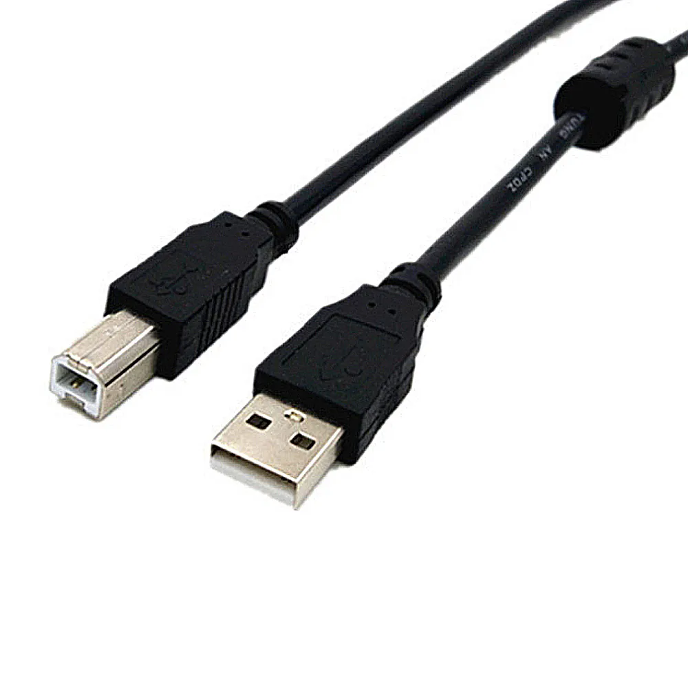 USB2.0 黑色印表機傳輸線 3米公對公(PCL-06)