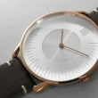 【ZOOM】SILO 3861 極地光暈植鞣皮革手錶-玫瑰金-39mm(ZM3861)